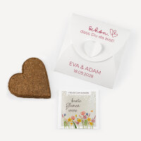 Gastgeschenk Anzuchtset Herz "Zwei Herzen"