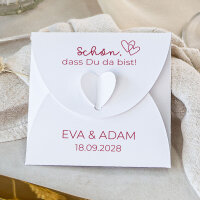 Gastgeschenk Anzuchtset Herz "Zwei Herzen"