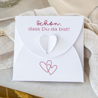 Gastgeschenk Anzuchtset Herz "Zwei Herzen"