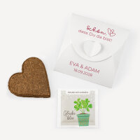 Gastgeschenk Anzuchtset Herz "Zwei Herzen"