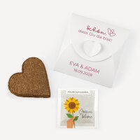 Gastgeschenk Anzuchtset Herz "Zwei Herzen"