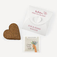 Gastgeschenk Anzuchtset Herz "Zwei Herzen"