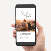 Save the Date Whatsapp Vorlage "Kalligrafie"