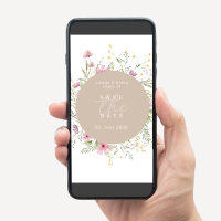 Save the Date Whatsapp Vorlage "Blooming Romance"