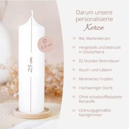 Hochzeitskerze Herz