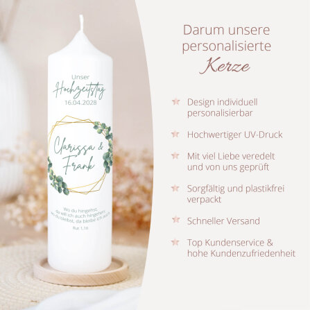 Hochzeitskerze Herz