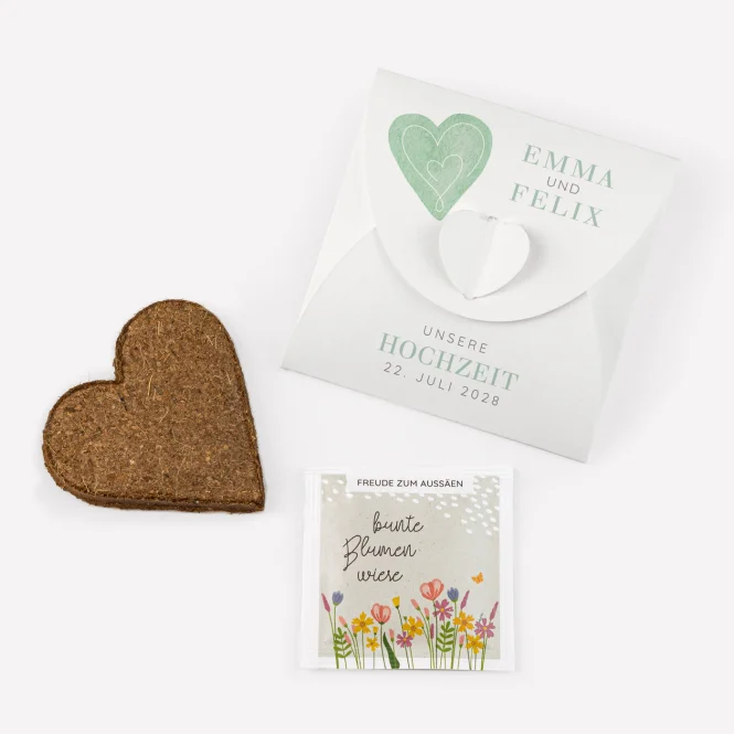 Gastgeschenk Anzuchtset Herz "Herz"