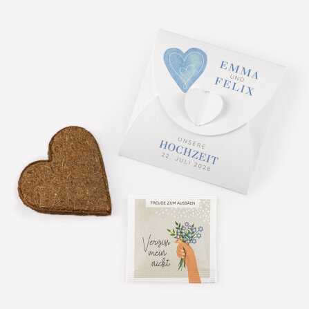 Gastgeschenk Anzuchtset Herz "Herz"