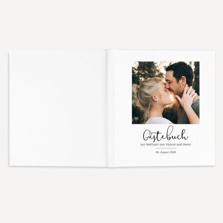 Personalisiertes Gästebuch Hochzeit zum Ausfüllen "Minimalistisch"