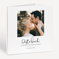 Personalisiertes Gästebuch Hochzeit zum Ausfüllen "Minimalistisch"