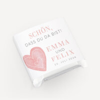 Banderole Mini Schokolade "Herz"