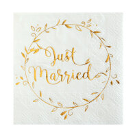 Servietten "Just Married" 20 Stück