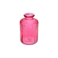 Mini Glasvase pink 6 x 10 cm