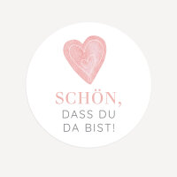 Aufkleber Hochzeit "Herz"
