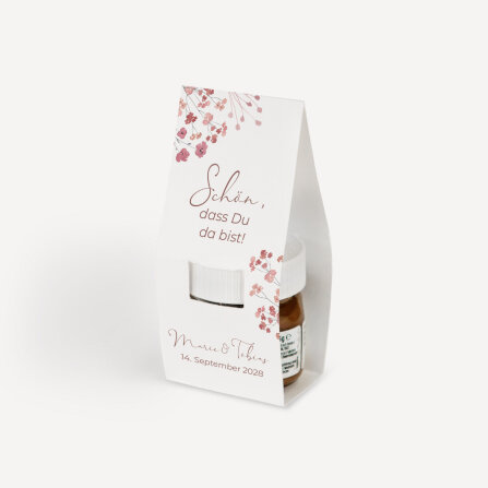 Geschenktäschchen mit Nutella "Trockenblumen Blush"