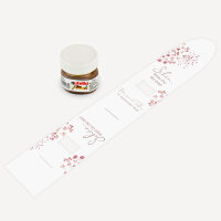 Geschenktäschchen mit Nutella "Trockenblumen Blush"