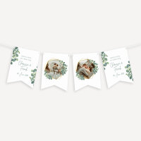 Fotogirlande Hochzeit "Eukalyptus Geometrie"