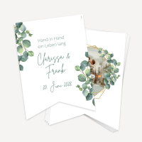Fotogirlande Hochzeit "Eukalyptus Geometrie"