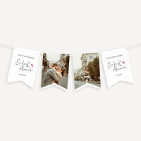 Fotogirlande Hochzeit "Kalligrafie"
