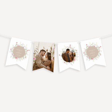 Fotogirlande Hochzeit "Blooming Romance"