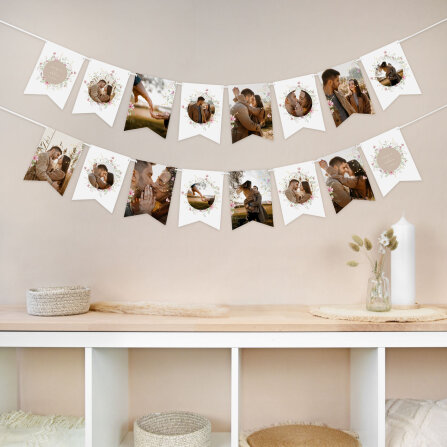 Fotogirlande Hochzeit "Blooming Romance"
