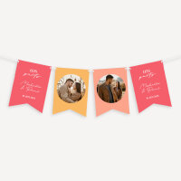 Fotogirlande Hochzeit "Color Blocking"
