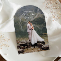 Dankeskarte Hochzeit Bogenkarte "Wir gemeinsam"