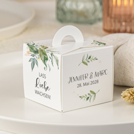 Gastgeschenk Anzuchtset Box "Green Magic"