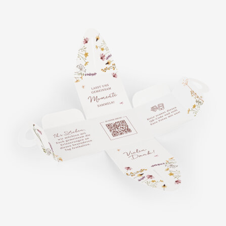 Gastgeschenk Anzuchtset Box "Wildromantische Blüten"