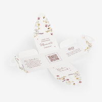 Gastgeschenk Anzuchtset Box "Wildromantische Blüten"