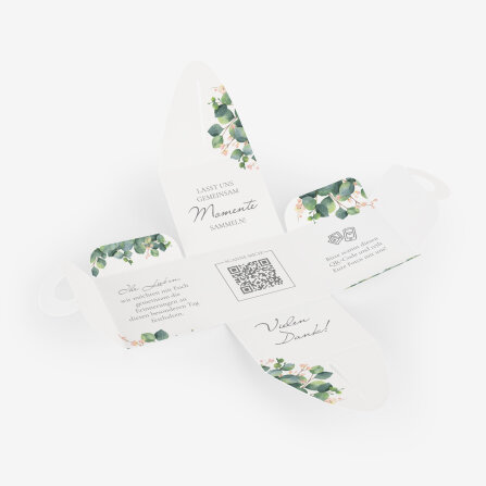 Gastgeschenk Anzuchtset Box "Eukalyptus Ranken"