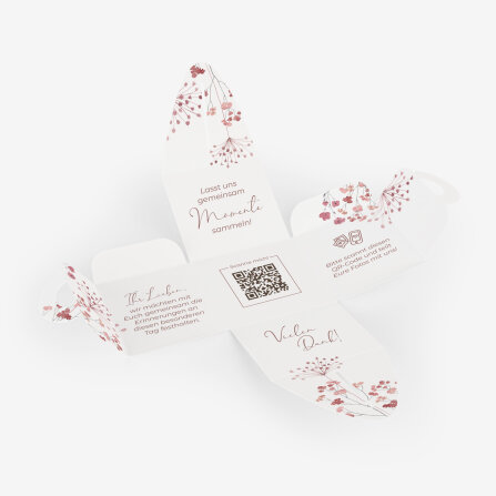 Gastgeschenk Anzuchtset Box "Trockenblumen Blush"