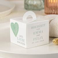 Gastgeschenk Anzuchtset Box "Herz"