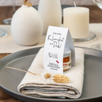 Geschenktäschchen mit Blütenhonig "Kalligrafie"