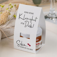 Geschenktäschchen mit Blütenhonig "Kalligrafie"