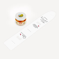 Geschenktäschchen mit Blütenhonig "Kalligrafie"