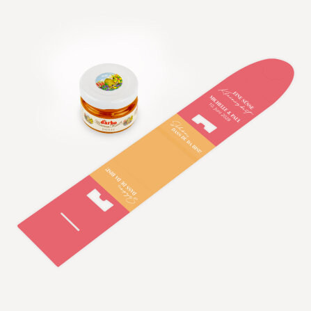 Geschenktäschchen mit Blütenhonig "Color Blocking"