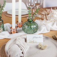 Tischkarte Hochzeit Aufsteller "Blütentraum gelb"