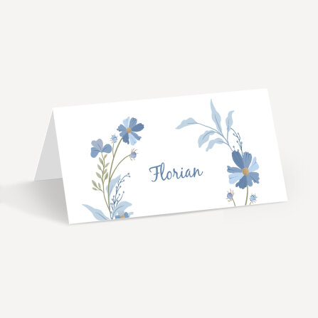 Tischkarte Hochzeit Aufsteller "Blütenkranz...