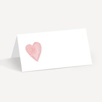 Tischkarte Hochzeit Aufsteller "Herz"