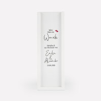 Gästebuch Alternative Hochzeit Wackelturm mit Geschenkbox "Kalligrafie"