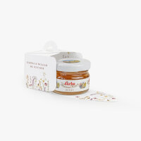 Gastgeschenk Mini Henkelbox "Wildromantische Blüten" optional mit Füllung