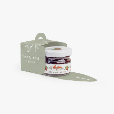 Gastgeschenk Mini Henkelbox "Natural Olive"...