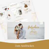 Geschenkgutschein zum Ausdrucken zu Hause