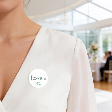 Magnet Namensschilder Hochzeit mit eigenem Design