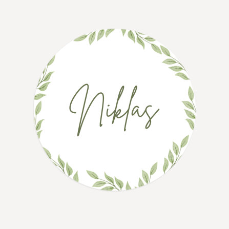Magnet Namensschilder Hochzeit mit eigenem Design