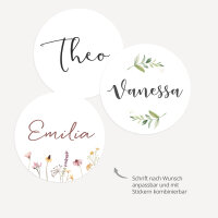 Magnet Namensschilder Hochzeit mit eigenem Design