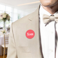 Magnet Namensschilder Hochzeit mit eigenem Design