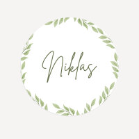 Magnet Namensschilder Hochzeit mit eigenem Design