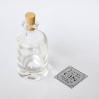 Gastgeschenk Fläschchen mit Aufkleber "Liebe auf den ersten GIN"